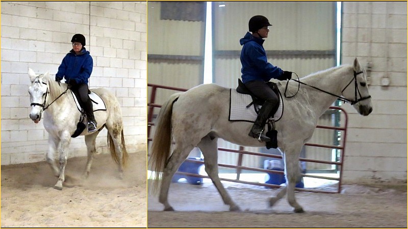 Me riding Indy at Patrizia's farm